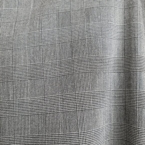 ELLEN TRACY Classic Plaid Glen Check Trousers Dress Pants Gray Sz 12 - Picture 4 of 9
